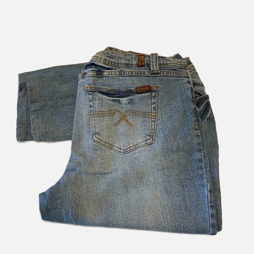 ZD faded jeans.  Straight legs, size 18.  Used, good condition.